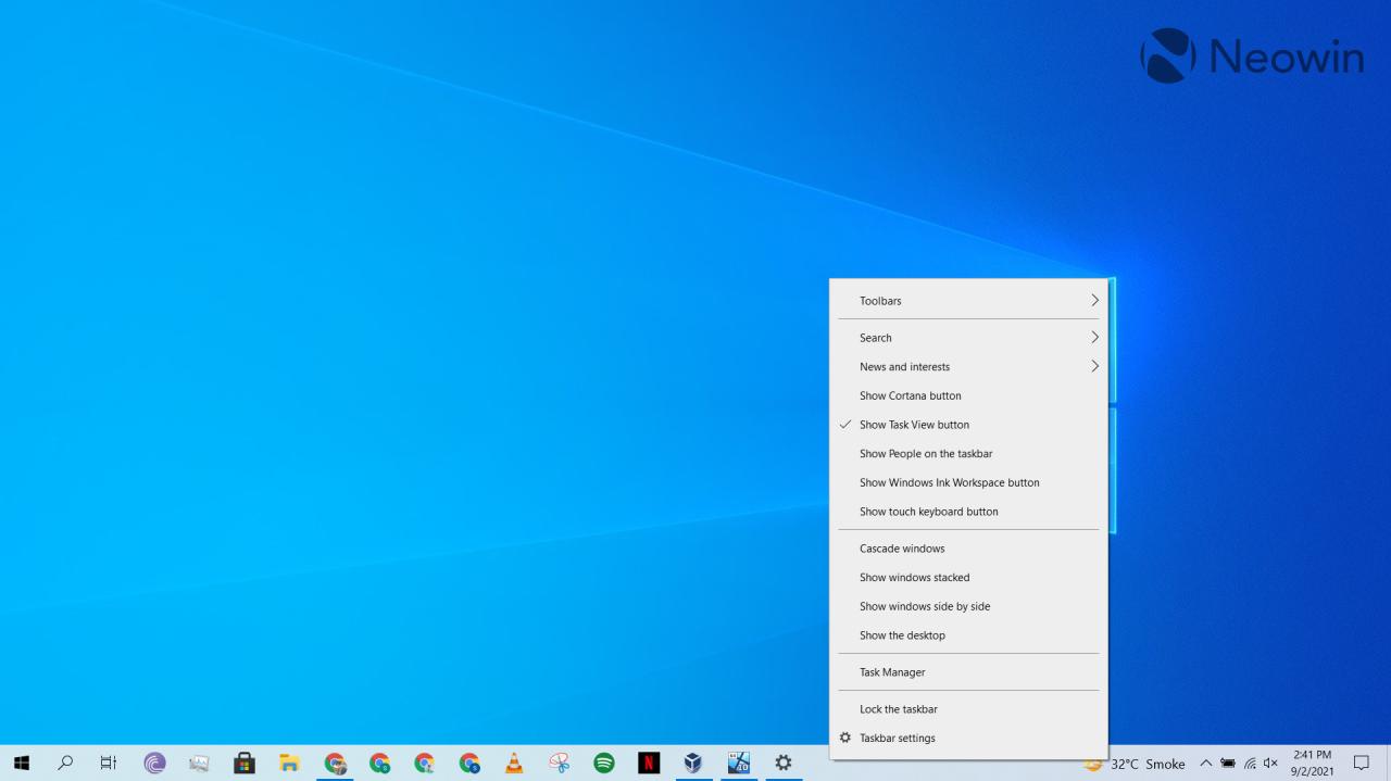 Cara memunculkan windows explorer di taskbar