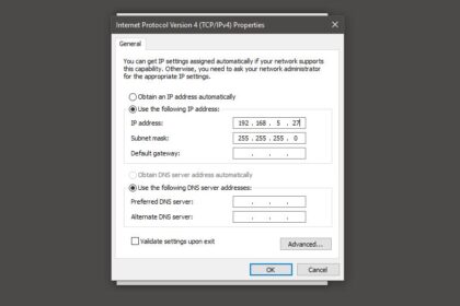 Cara mengganti pengaturan ip address secara manual di windows