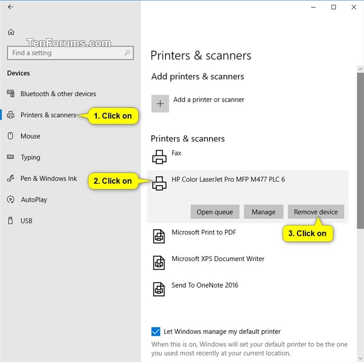 Cara menghapus printer di windows 10