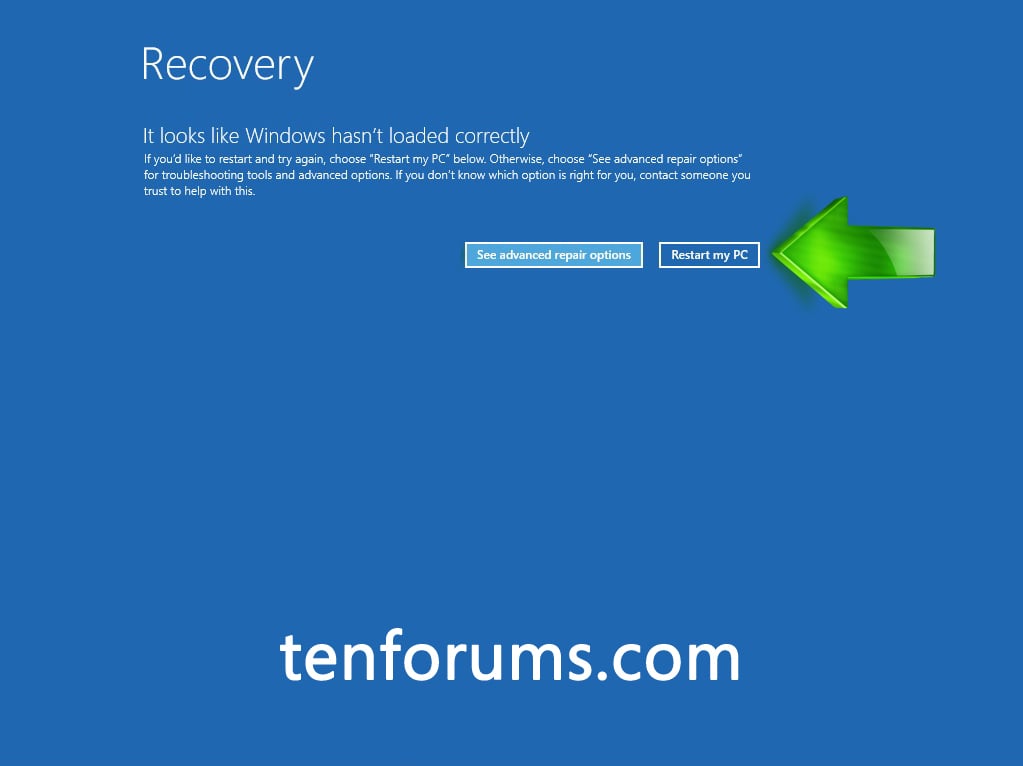 Cara mengatasi windows 10 recovery