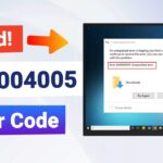 Cara mengatasi error code 0x80004005 windows 7