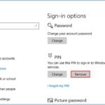 Cara menonaktifkan pin di windows 10