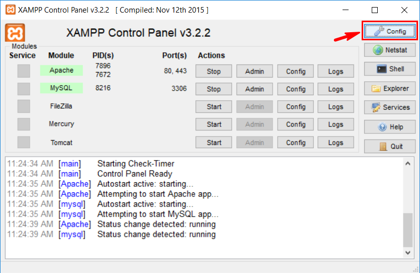 Cara membuat xampp auto start di windows 10