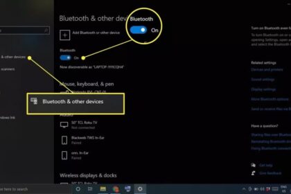 Bluetooth windows enable settings device add devices turn connect toggle switch app another click