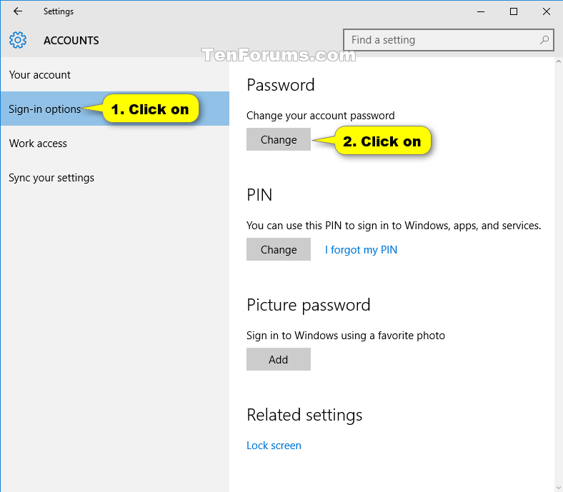 Password windows remove picture change add articles account microsoft related