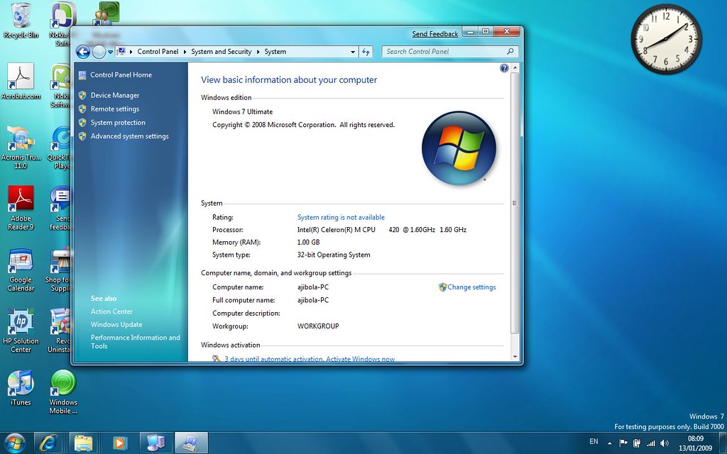 Cara melihat spek windows 7