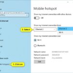 Cara menghidupkan mobile hotspot di windows 10