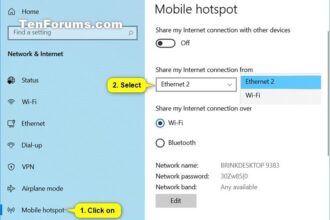 Cara menghidupkan mobile hotspot di windows 10