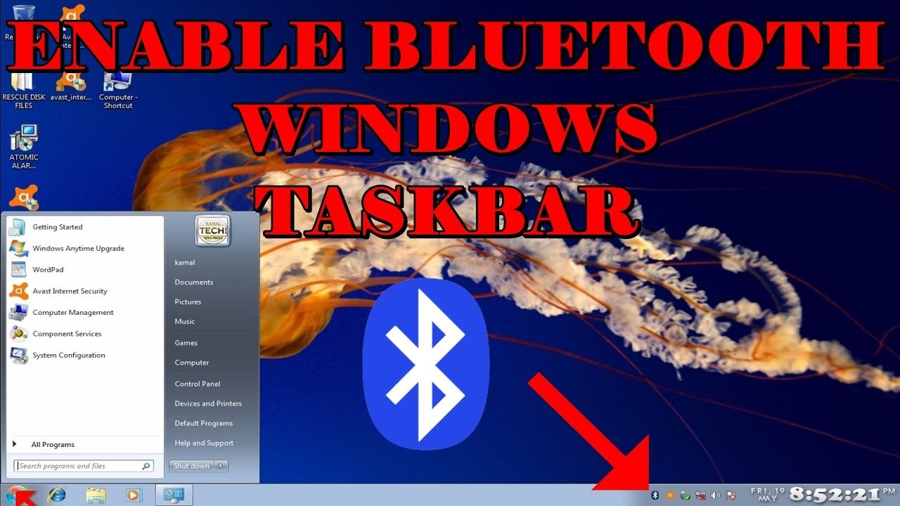 Cara aktif bluetooth windows 7