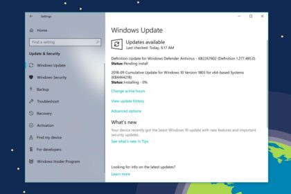 Cara cepat update windows 10