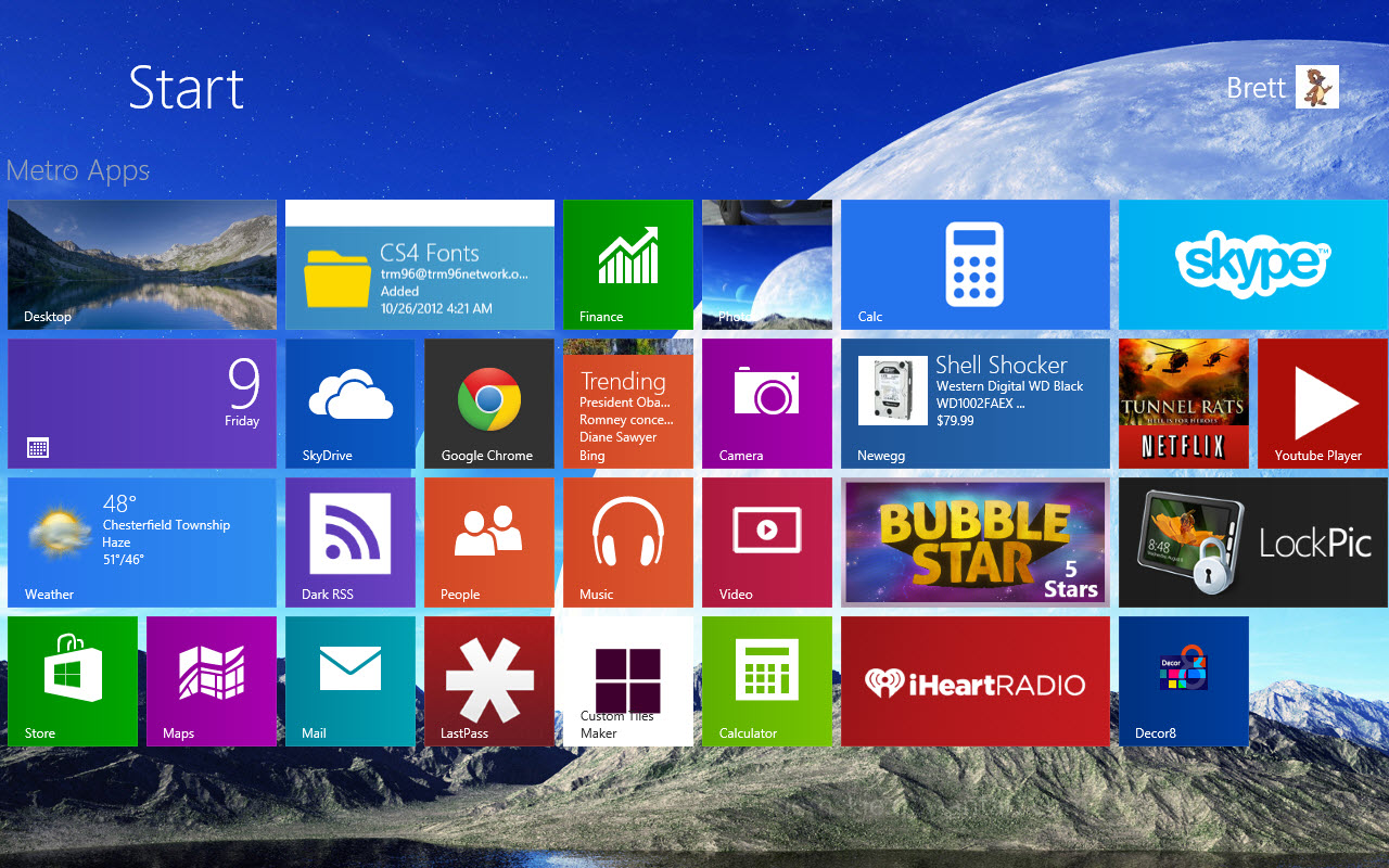 Cara mengubah start screen windows 8