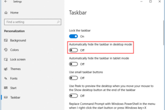 Taskbar disappeared windows app