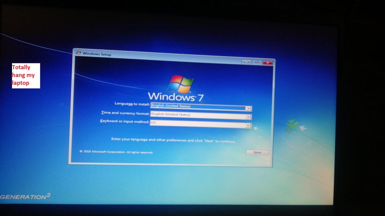 Cara mengatasi komputer hang windows 7