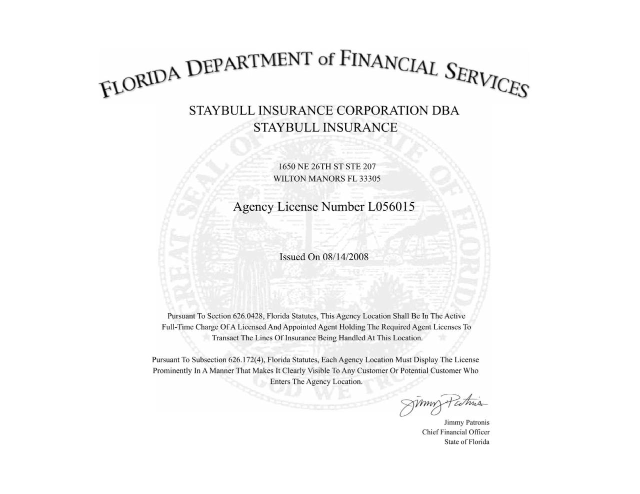 Fl state insurance