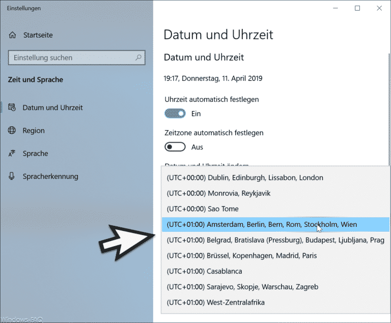 Settings tutorials screenshot correct minute