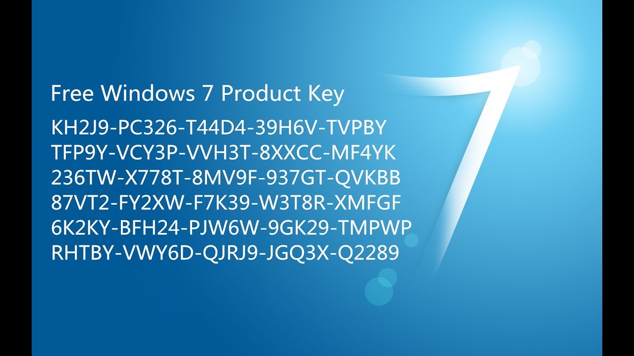 Cara aktivasi windows 7 dengan product key