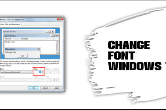 Font change windows default