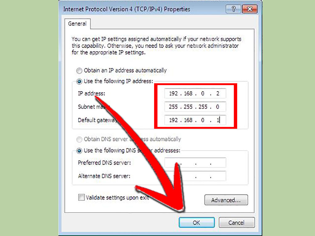 Cara mengganti pengaturan ip address secara manual di windows