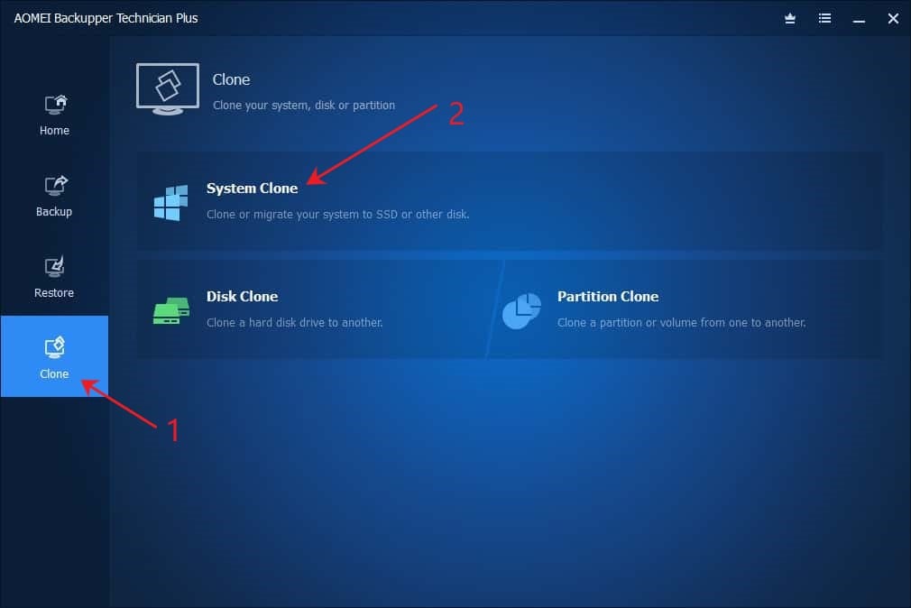 Acronis clone true disk