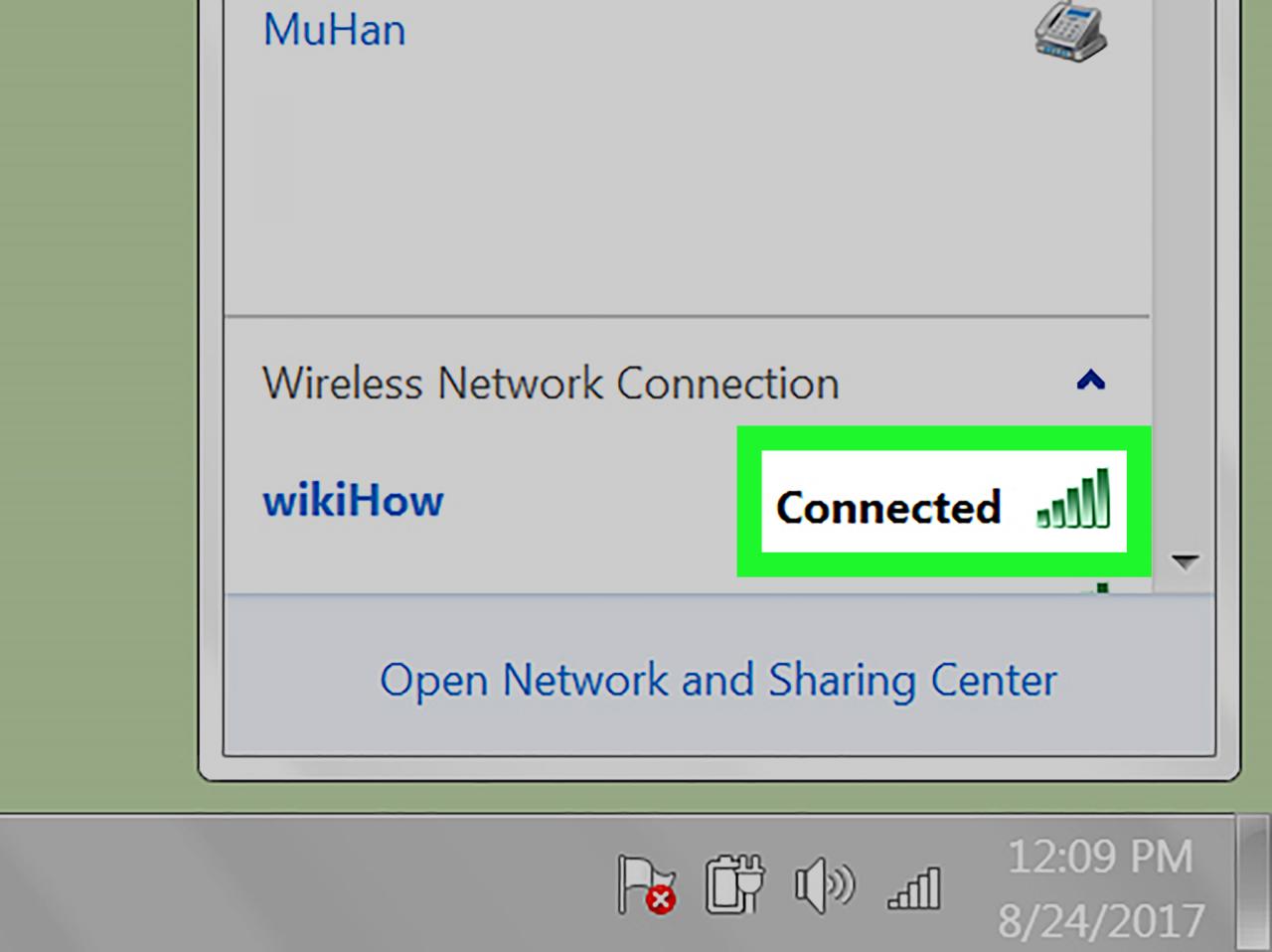 Cara menghubungkan wifi ke komputer tanpa kabel windows 7