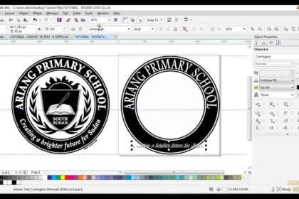 Cara membuat logo windows 7 di coreldraw