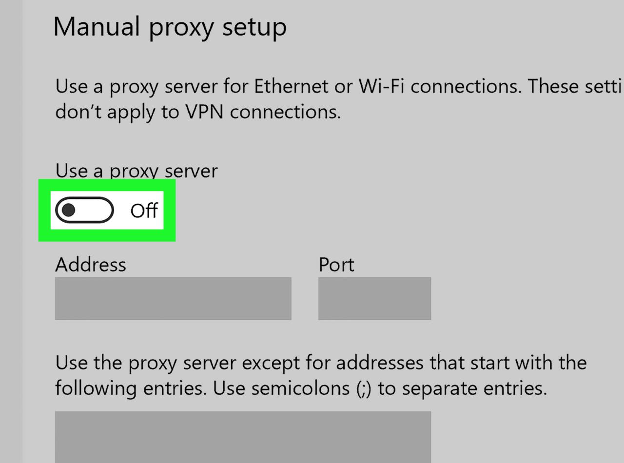 Cara mematikan proxy di windows 7