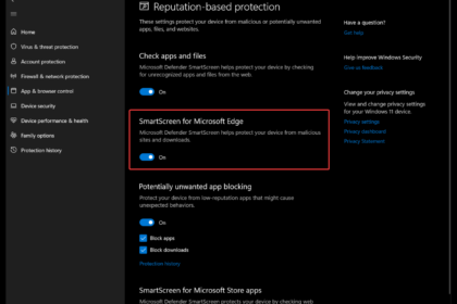 Cara mematikan windows smart screen