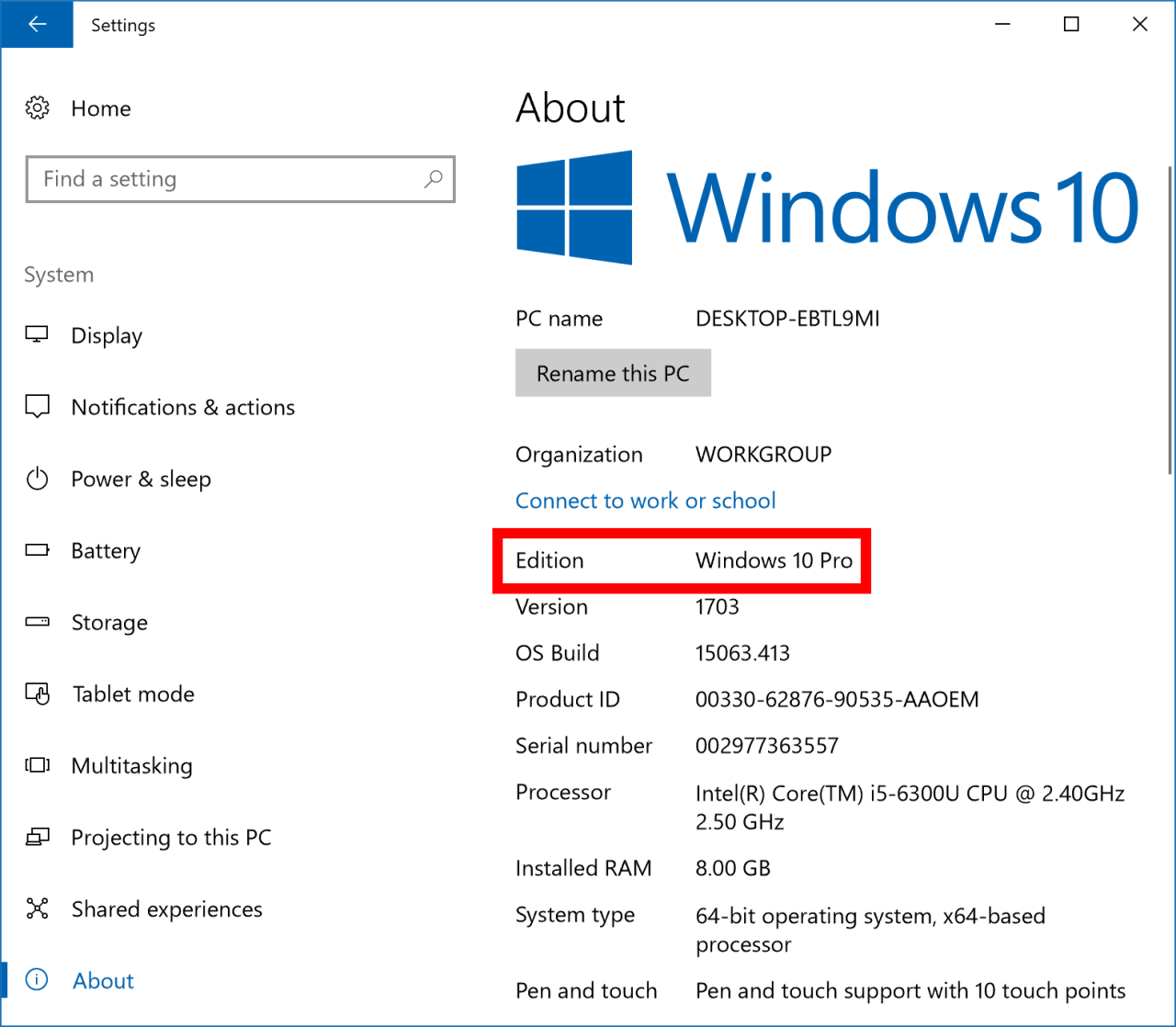 Cara mengetahui bit laptop windows 10