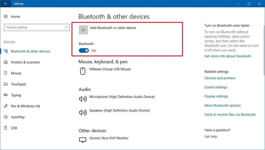 Cara mengaktifkan bluetooth di windows 10