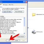 Hidden windows show folders method items check methods panel control through