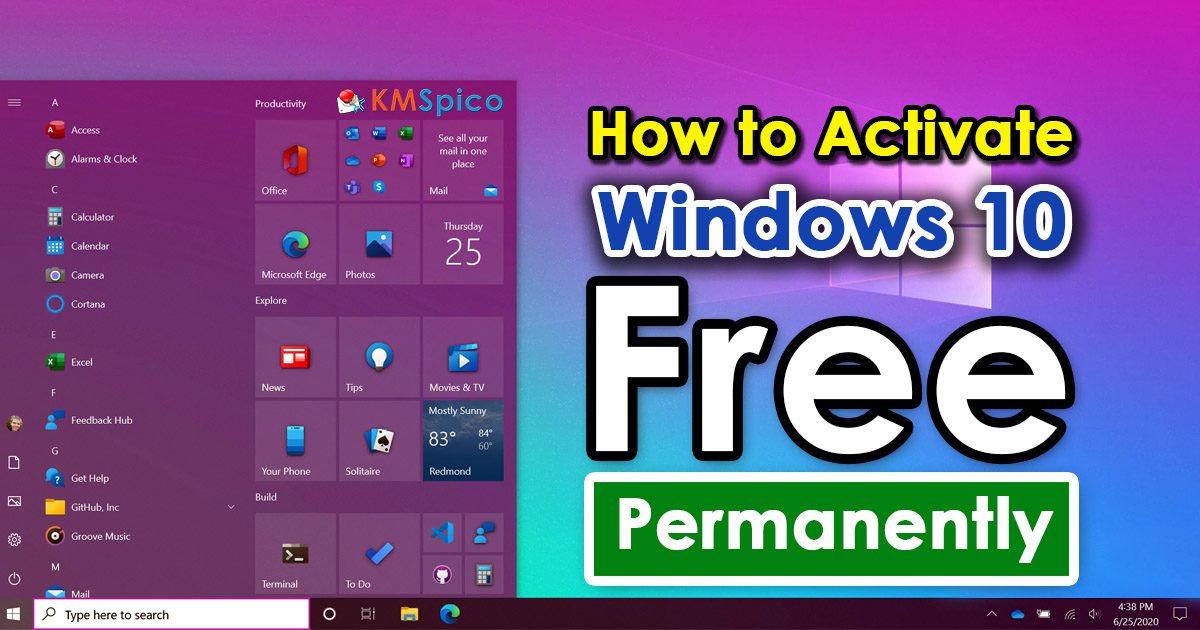 Cara aktivasi windows 10 gratis permanen