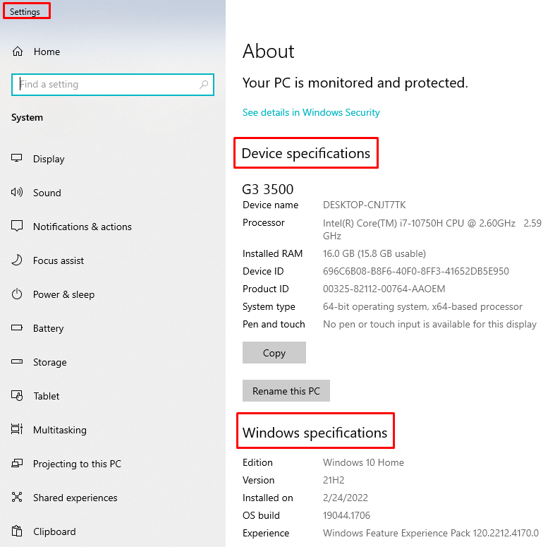 Cara mengetahui spesifikasi laptop windows 7