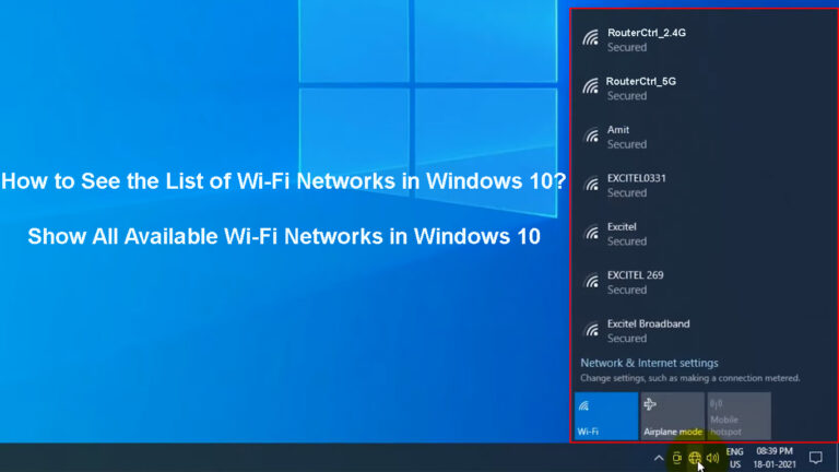 Cara melihat daftar wifi di windows 10