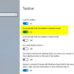 Cara menghapus taskbar windows 10