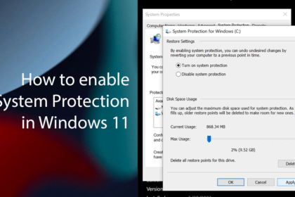 Cara mengaktifkan system protection windows 10