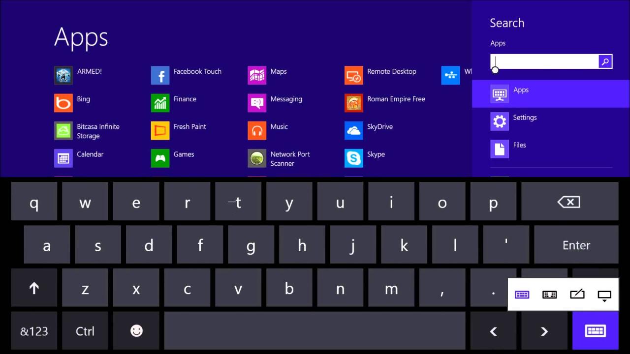 Cara menampilkan keyboard di layar laptop windows 7