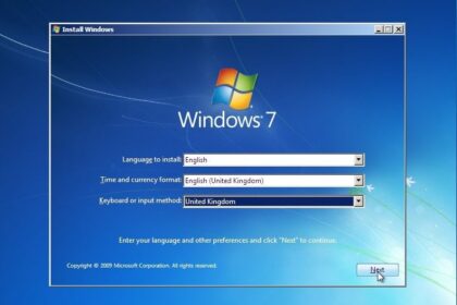 Cara mengistal windows 7