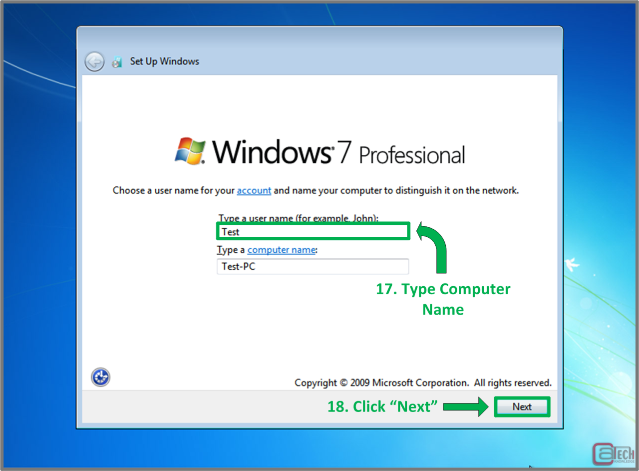 Cara instal windows 7 pada pc