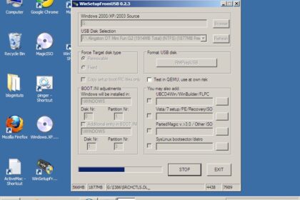 Cara membuat windows xp live usb