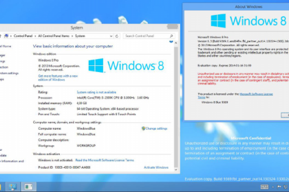 Cara aktivasi windows 8.1 enterprise evaluation build 9600