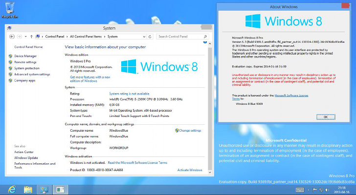 Cara aktivasi windows 8.1 enterprise evaluation build 9600