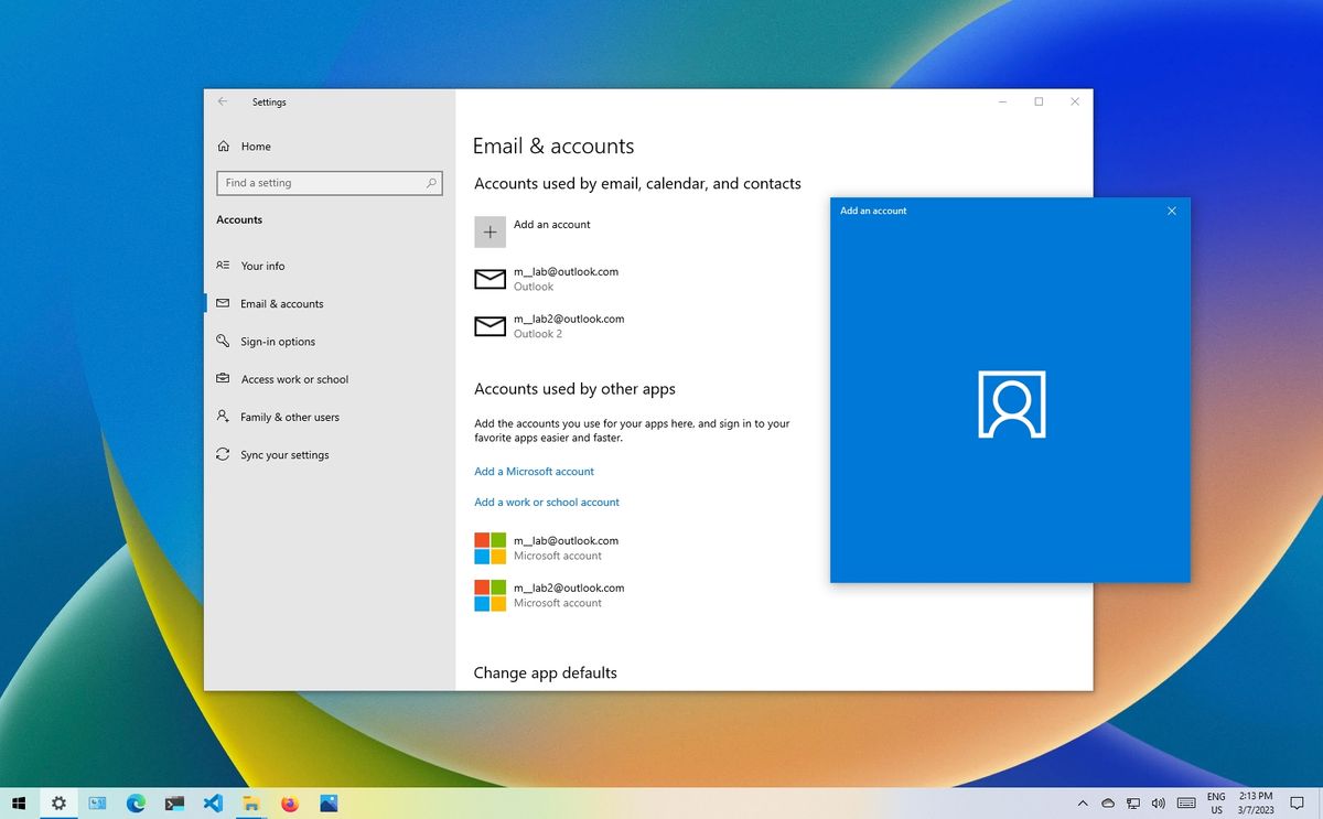 Cara mengubah account di windows 10