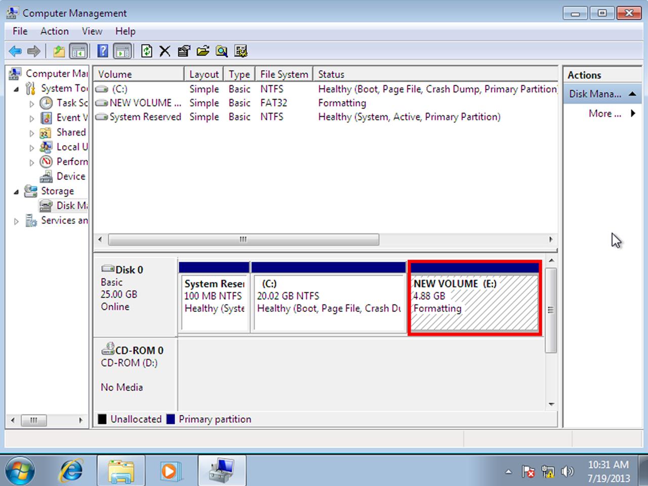 Cara buat partisi hardisk di windows 7