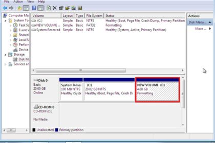 Cara membuat partisi hardisk baru di windows 7