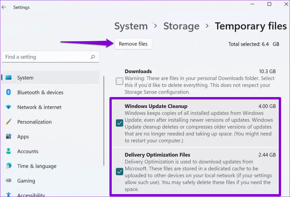 Update windows delete old techdotmatrix