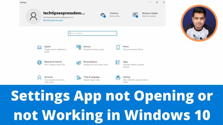 Settings open windows app microsoft