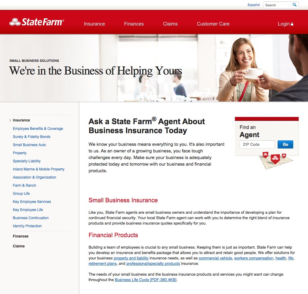 Does state farm offer professional liability insurance