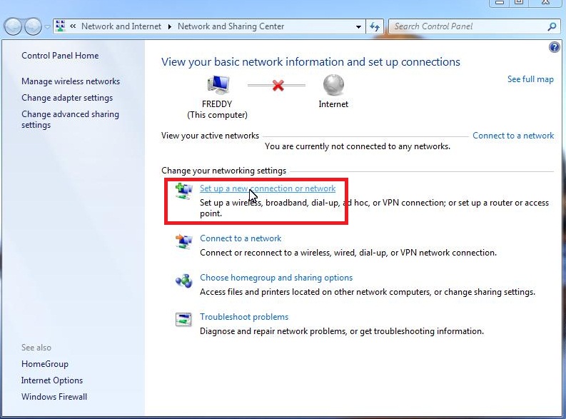 Cara mengaktifkan internet di pc windows 7