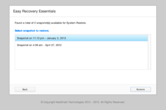 Restore factory recovery windows xp easy settings essentials system vista without cd will guide restoring neosmart