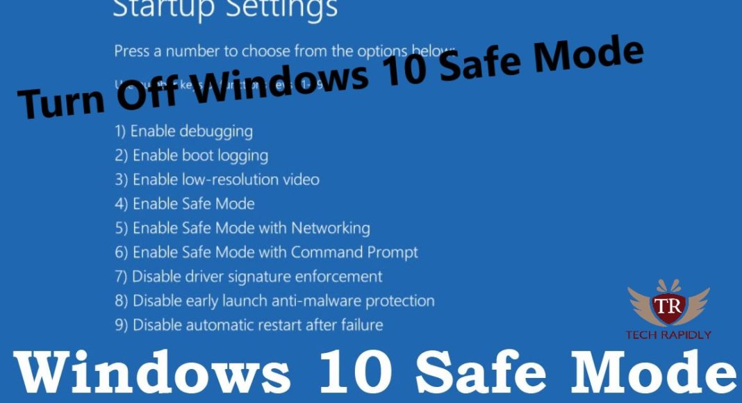 Cara keluar dari safe mode windows 10